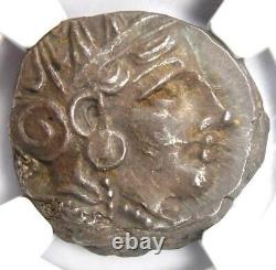Ancient Athènes Grèce Athena Owl Tetradrachm Coin (393-294 Av. J.-c.) Ngc Choice Au