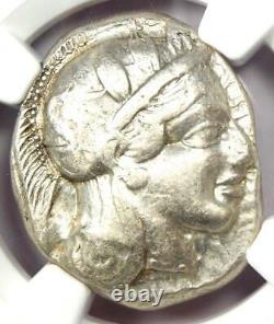 Ancient Athènes Grèce Athena Owl Tetradrachm Coin (440-404 Av. J.-c.) Ngc Choice Vf