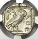 Ancient Athènes Grèce Athena Owl Tetradrachm Coin (440-404 Av. J.-c.) Ngc Choice Xf