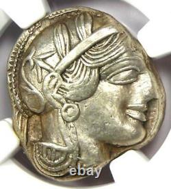Ancient Athènes Grèce Athena Owl Tetradrachm Coin (440-404 Av. J.-c.) Ngc Choice Xf