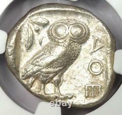 Ancient Athènes Grèce Athéna Owl Tetradrachm Coin (440-404 Av. J.-c.) Ngc Xf (ef)