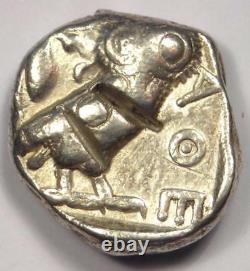 Ancient Athènes Grèce Athena Owl Tetradrachm Coin (454-404 Av. J.-c.)