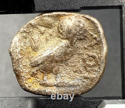 Ancient Greek Silver Coin D'attica, Tétradrachm 454 415 B. C! Pièce Nice 16.69g