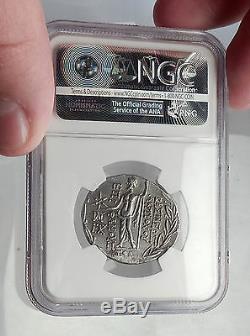 Antiochos VIII Grypos Seleukid Antique Argent Grec Tetradrachm Numismatique, Ngc I62342
