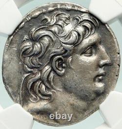 Antiochos VII Sidetes Ancient Silver Greek Tetradrachm Seleukid Coin Ngc I84884