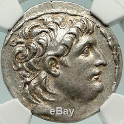 Antiochos VII Sidétès Argent Grec Ancien Tétradrachme Seleukid Monnaie Ngc I84881