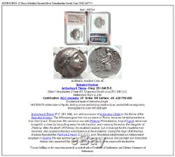 Antiochus II Theos Seleukid Ancien Tétradrachme D'argent Grec Monnaie Ngc I68744