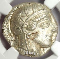 Antique Athènes Grèce Athena Owl Tetradrachm Coin (440-404 Av. J.-c.) Mbac Ms (unc)