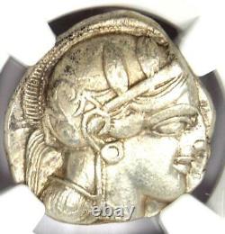 Antique Athènes Grèce Athena Owl Tetradrachm Coin (440-404 Av. J.-c.) Ngc Choice Vf