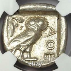 Antique Athènes Grèce Athena Owl Tetradrachm Coin (440-404 Av. J.-c.) Ngc Xf (ef)