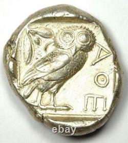 Antique Athènes Grèce Athena Owl Tetradrachm Coin (454-404 Av. J.-c.) État De L’ua