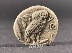 Antique Grec Coin Athenes Owl Attica Argent Tétradrachme Circa. 450 Bc 25 MM 17g