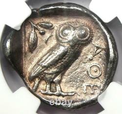 Athènes Antique Grèce Athena Owl Tetradrahm Pièce D’argent (440-404 Av. J.-c.) Ngc Vf