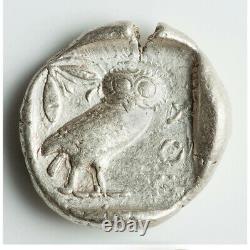 Athènes Antique Grèce Athena Owl Tetradrahm Pièce D’argent 440-404 Bc Choix Xf