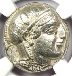 Athènes Athena Owl Tetradrachm Coin (455-440 Av. J.-c.) Ngc Choice Vf Première Édition