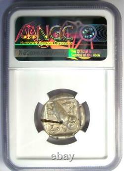 Athènes Athena Owl Tetradrachm Coin 465-455 Bc Ngc Au Test Cut Early Issue