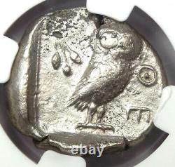 Athènes Athena Owl Tetradrachm Coin (510-480 Av. J.-c.) Ngc Choice Vf Early Issue