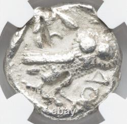 Athènes Attique Chouette, Tétradrachme en argent épais 393-294 av. J.-C., Athéna grecque NGC XF