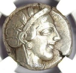 Athènes Grec Athena Owl Ar Tetradrachm Argent Coin 440-404 Bc Ngc Choice Vf