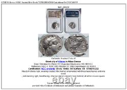 Athenes Grèce 440bc Ancient Silver Greek Tetradrachm Coin Athena Owl Ngc I86559