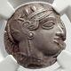 Athenes Grèce Antique Argent 440bc Grecque Tétradrachme Coin Athéna Chouette Ngc I63866