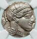 Athenes Grèce Antique Argent 440bc Grecque Tétradrachme Coin Athéna Chouette Ngc I86560