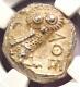 Athènes Grèce Antique Athéna Chouette Tetradrachm Coin (393-294 Bc) Ngc Ms (unc)
