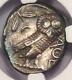 Athènes Grèce Antique Athéna Chouette Tetradrachm Coin (393-294 Bc) Xf Choix Ngc