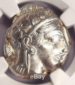 Athènes Grèce Antique Athéna Chouette Tetradrachm Coin (440-404 Bc) Ngc Choice Au