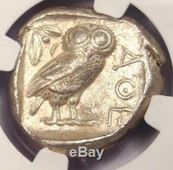 Athènes Grèce Antique Athéna Chouette Tetradrachm Coin (440-404 Bc) Ngc Choix Vf