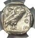 Athènes Grèce Antique Athéna Chouette Tetradrachm Coin (440-404 Bc) Xf Choix Ngc