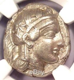 Athènes Grèce Antique Athéna Chouette Tetradrachm Coin (440-404 Bc) Xf Ngc
