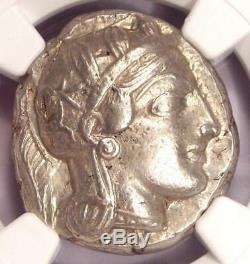 Athènes Grèce Antique Athéna Chouette Tetradrachm Coin (440-404 Bc) Xf Ngc