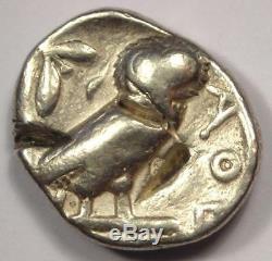 Athènes Grèce Antique Athéna Chouette Tetradrachm Coin (454-404 Bc) Bel État