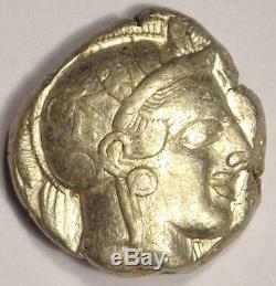 Athènes Grèce Antique Athéna Chouette Tetradrachm Coin (454-404 Bc) Nice Choix Vf
