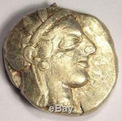Athènes Grèce Antique Athéna Chouette Tetradrachm Coin (454-404 Bc) Nice Vf