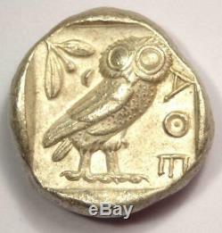 Athènes Grèce Antique Athéna Chouette Tetradrachm Coin (454-404 Bc) Nice Xf