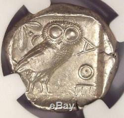 Athènes Grèce Antique Athéna Chouette Tetradrachm Coin (455-440 Bc) Ngc Choix Vf