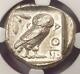 Athènes Grèce Antique Athéna Chouette Tetradrachm Coin (455-440 Bc) Xf Ngc