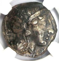 Athènes Grèce Antique Athéna Chouette Tetradrachm Pièce D'argent (393-294 Bc) Ngc Fin