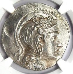 Athènes Grèce Athena Owl Tetradrachm Coin (152 Av. J.-c., Nouveau Style) Certifié Ngc Au
