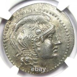 Athènes Grèce Athena Owl Tetradrachm Coin (155 Av. J.-c., Nouveau Style) Ngc Choice Au