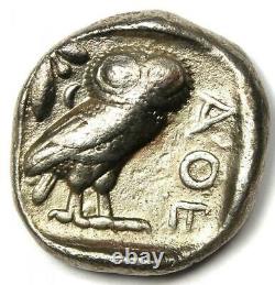 Athènes Grèce Athena Owl Tetradrachm Coin (430 Av. J.-c.) Bon Vf