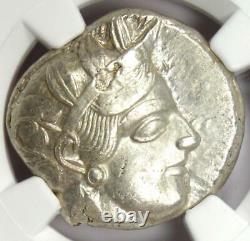 Athènes Grèce Athena Owl Tetradrachm Coin (440-404 Av. J.-c.) Ngc Choice Xf, Coupe D'essai