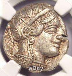 Athènes Grèce Athena Owl Tetradrachm Coin (440-404 Bc) Certifié Ngc Choix De L'ua