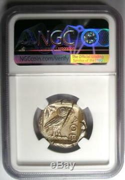 Athènes Grèce Athena Owl Tetradrachm Coin (440-404 Bc) Ngc Choix De L'ua, Les Coupes De Test