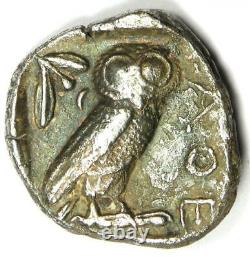 Athènes Grèce Athena Owl Tetradrachm Coin (454-404 Av. J.-c.) Bon Vf