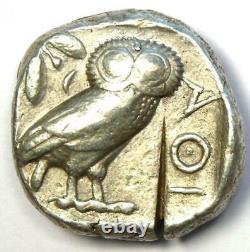 Athènes Grèce Athena Owl Tetradrachm Coin (454-404 Av. J.-c.) Bonne Vf / Xf, Test Cut
