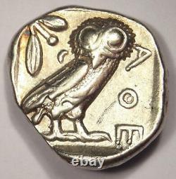 Athènes Grèce Athena Owl Tetradrachm Coin (454-404 Av. J.-c.) Nice Xf Condition