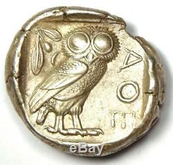 Athènes Grèce Athena Owl Tetradrachm Coin (454-404 Bc) Xf / Au Choix Rare